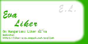 eva liker business card